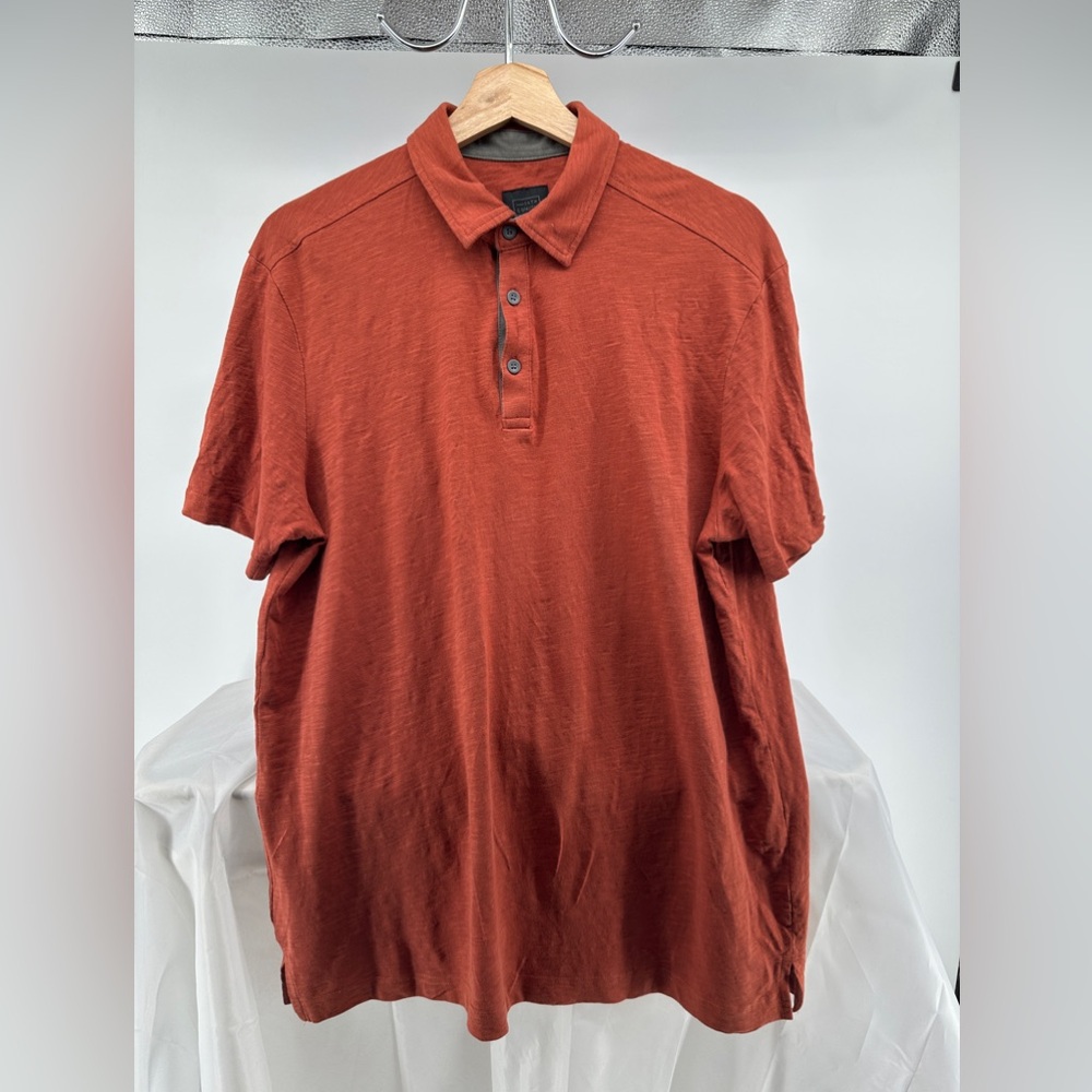 14th and union orange cotton polo